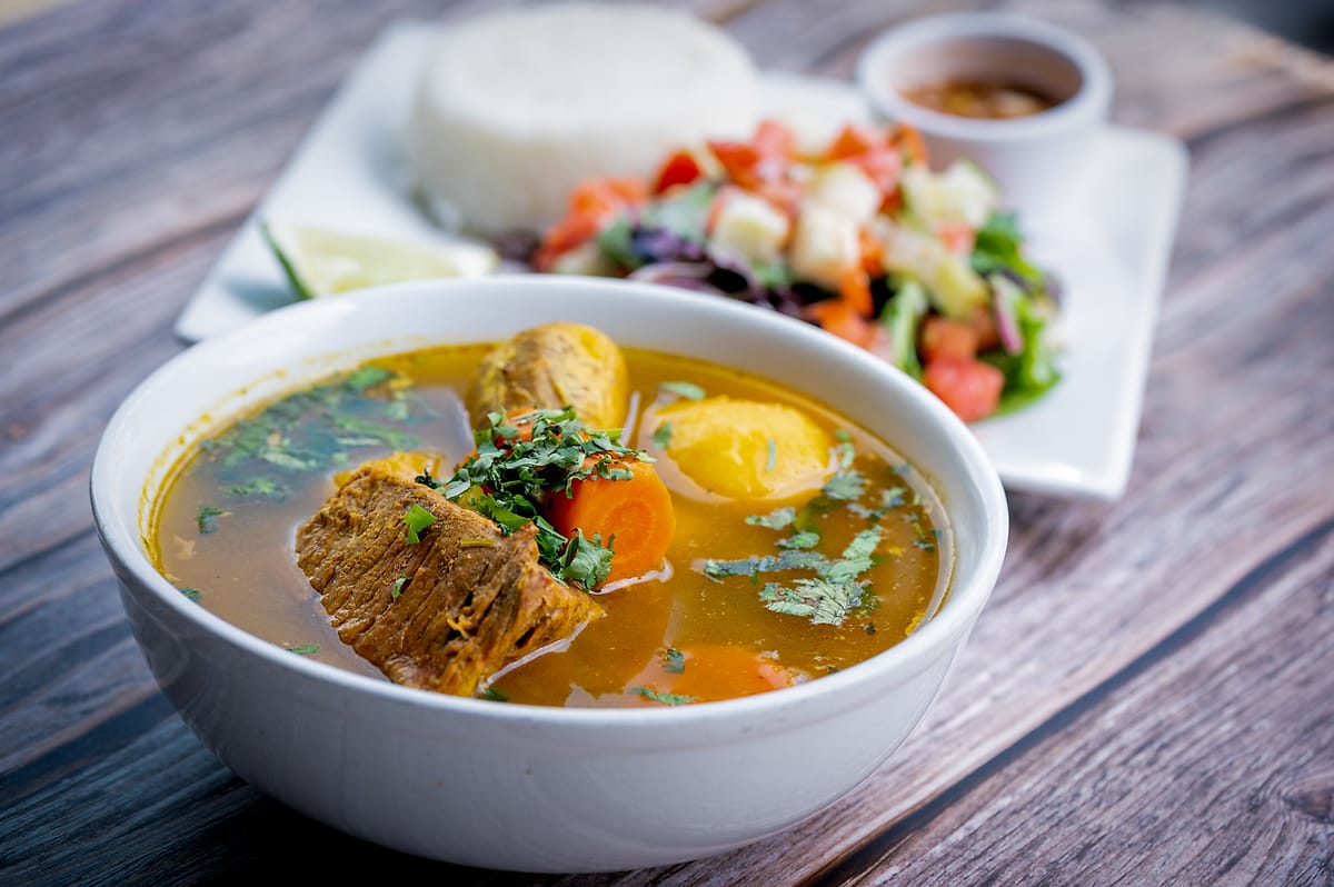 Sancocho de Res at Las Delicias Colombianas